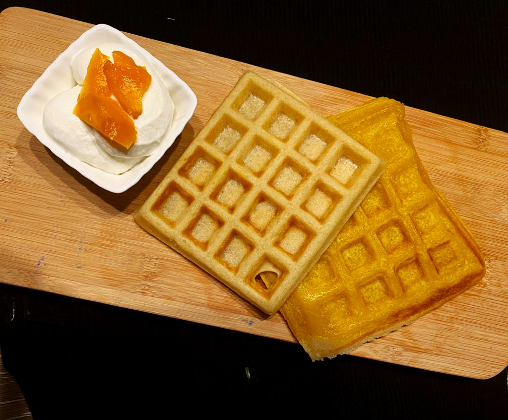 waffle or Mango waffle 